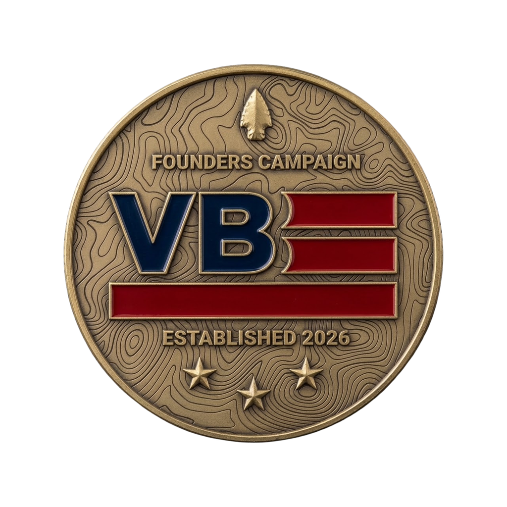 back of VB Charter Members Coin