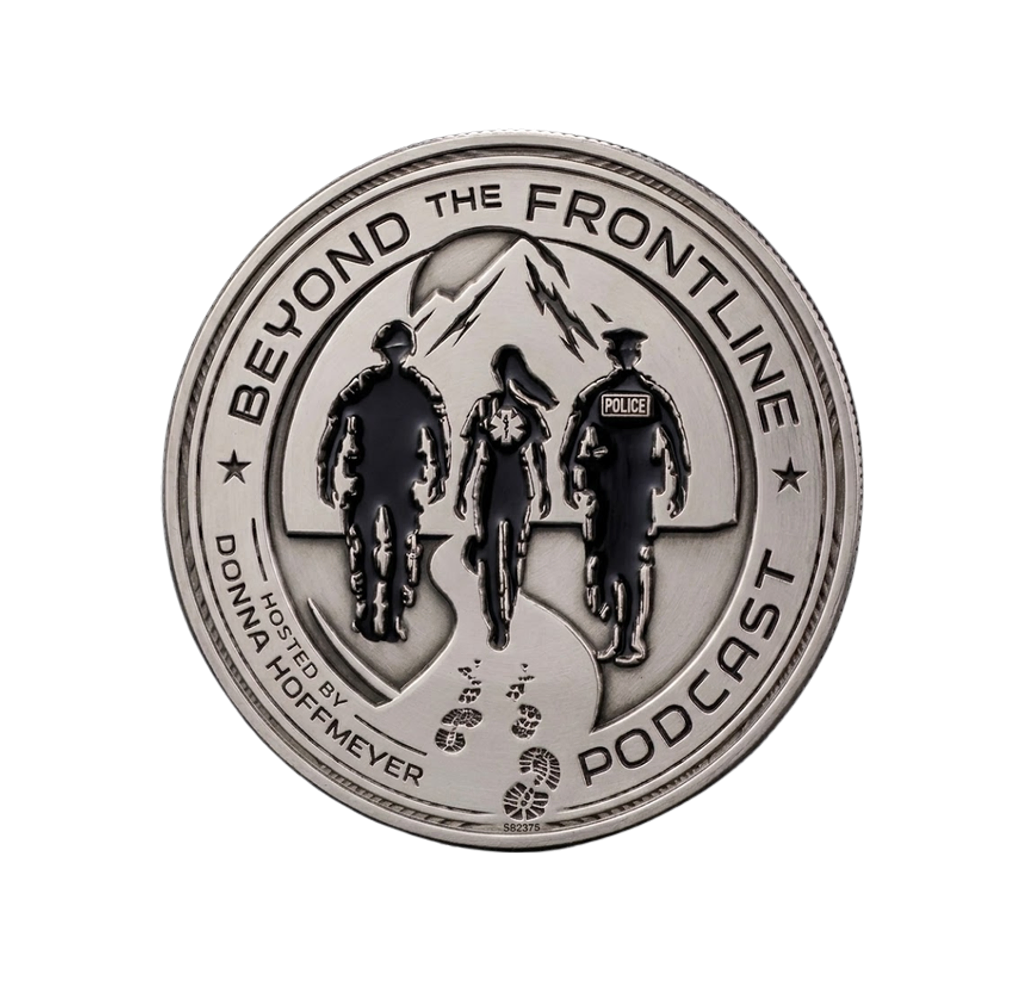 front of Beyond the Frontline challenge coin