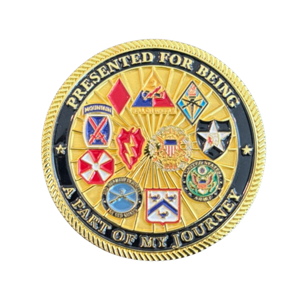 back of Lieutenant General Beagle's Retirement Coin